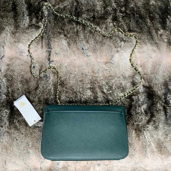 đŻAuth TORY BURCH EMERSON ADJUSTABLE SHOULDER BAG - Picture 4 of 8